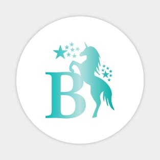 B Unicorn Star Monogram T-Shirt Magnet